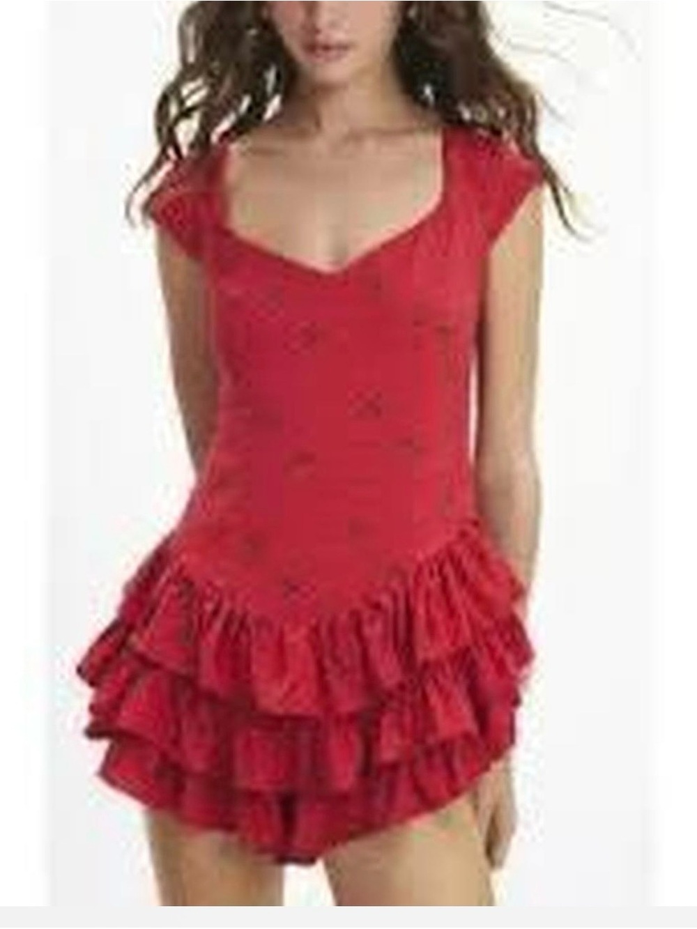 Urban Outfitters Waverly Ruffle Mini Romper